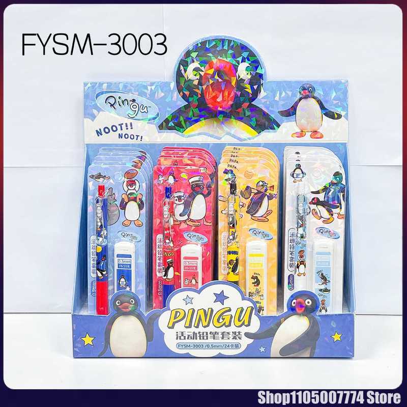 Stationery Supplier - Juego de lápices mecánicos Kawaii Pingu,