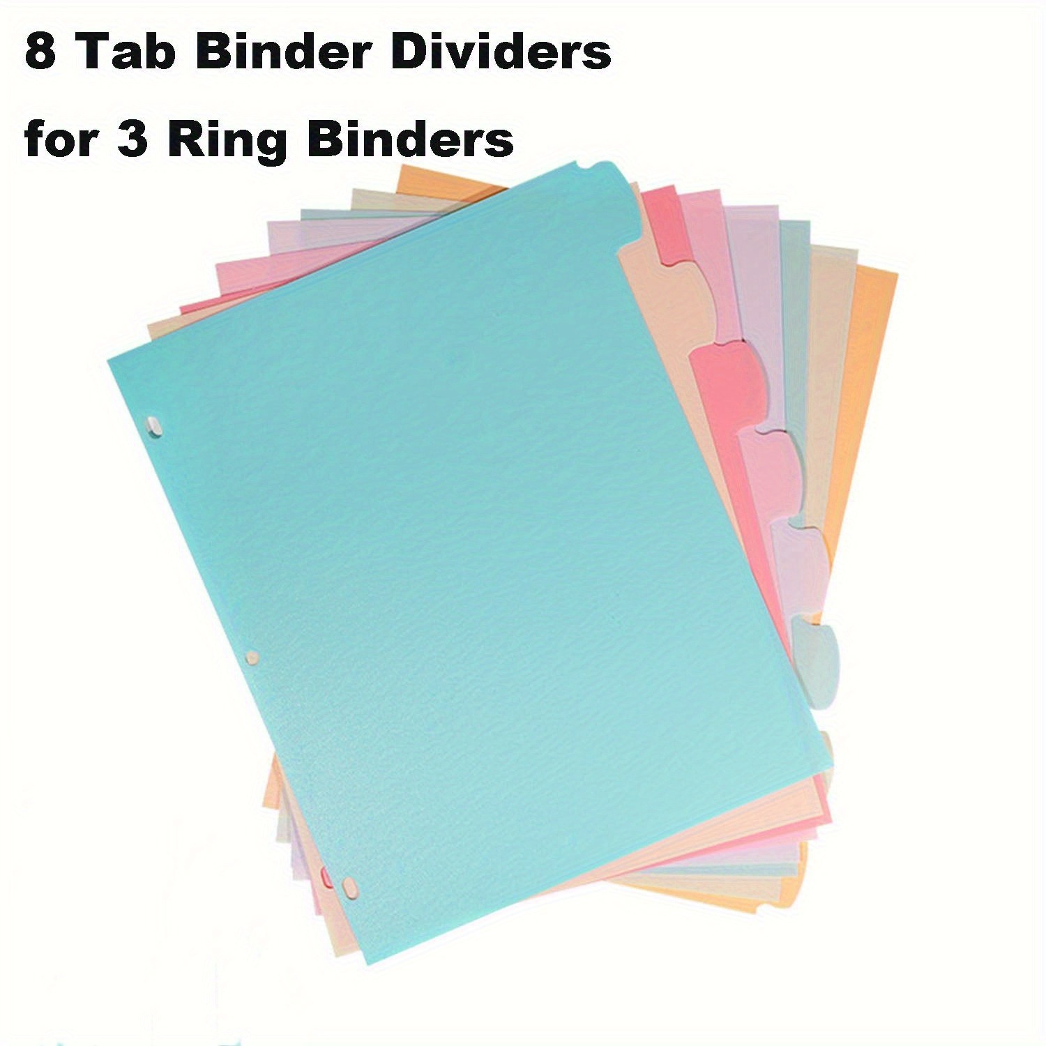 Index Tab Divider - Separadores de 8 pestañas para carpetas
