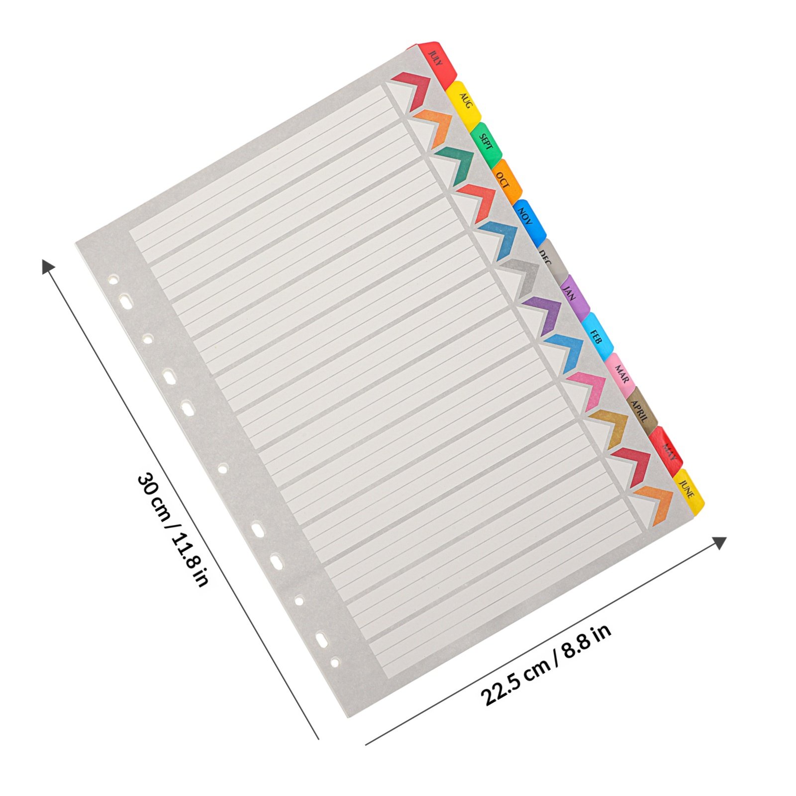 12 hojas de separadores de car - Index Tab Divider reseña y precio