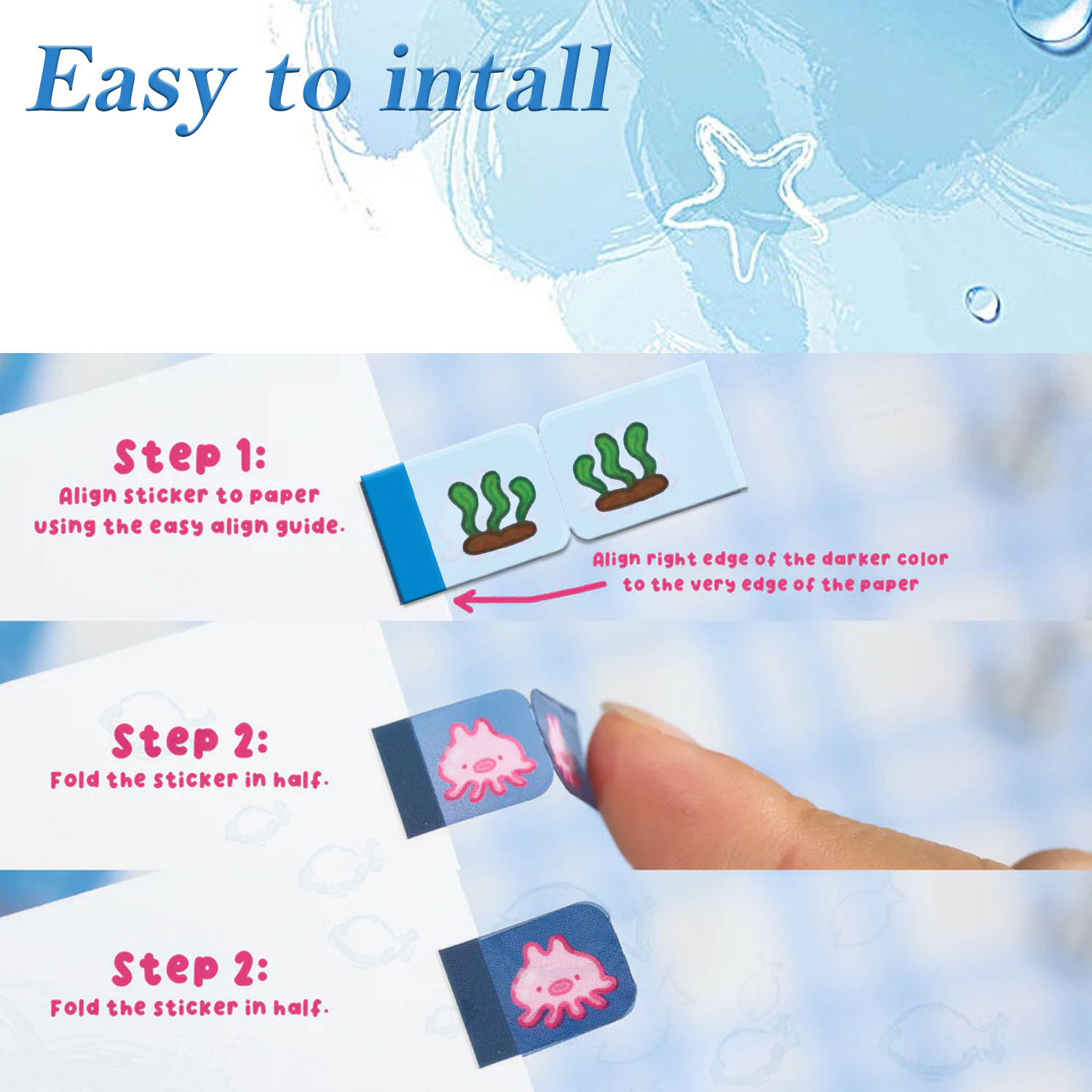 Pestañas adhesivas Sea Creatur - Index Tab Divider reseña y precio