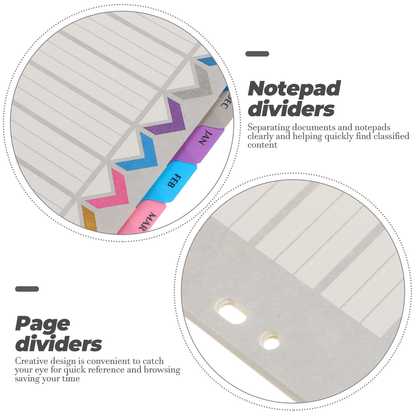 12 Hojas de Divisores para Enc - Index Tab Divider reseña y precio