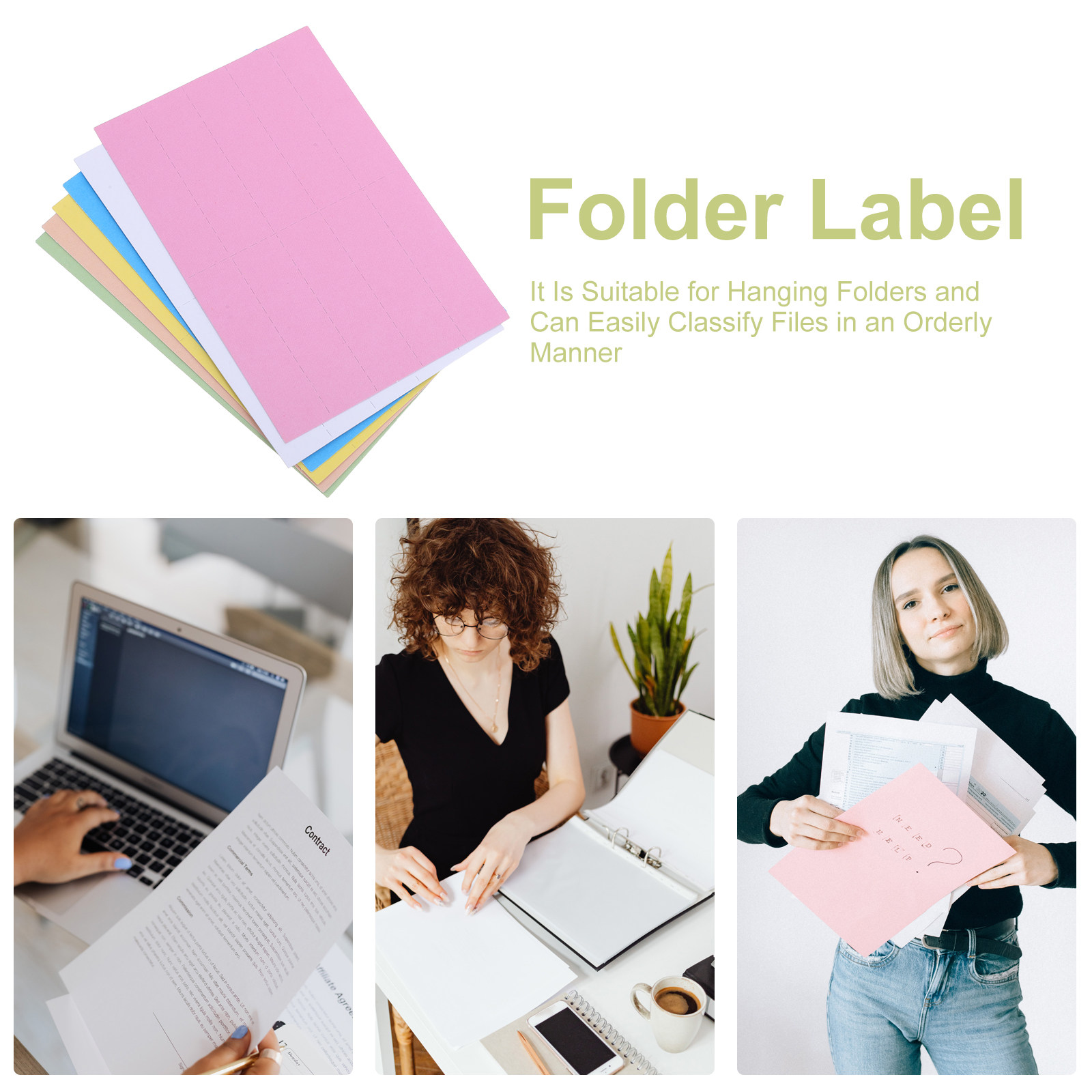 6 Hojas de Etiquetas de Colore - File Folder Hanging reseña y precio