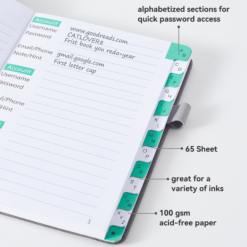 Libro compacto con contraseña  - Index Tab Divider reseña y precio