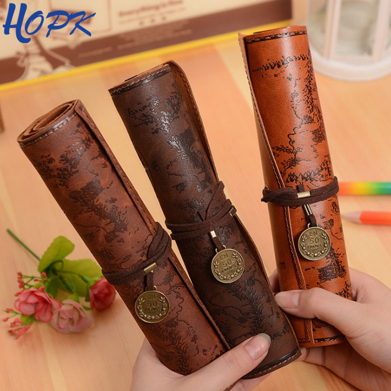Estuches de lápices con mapa d - Pen Pouch Roll reseña y precio